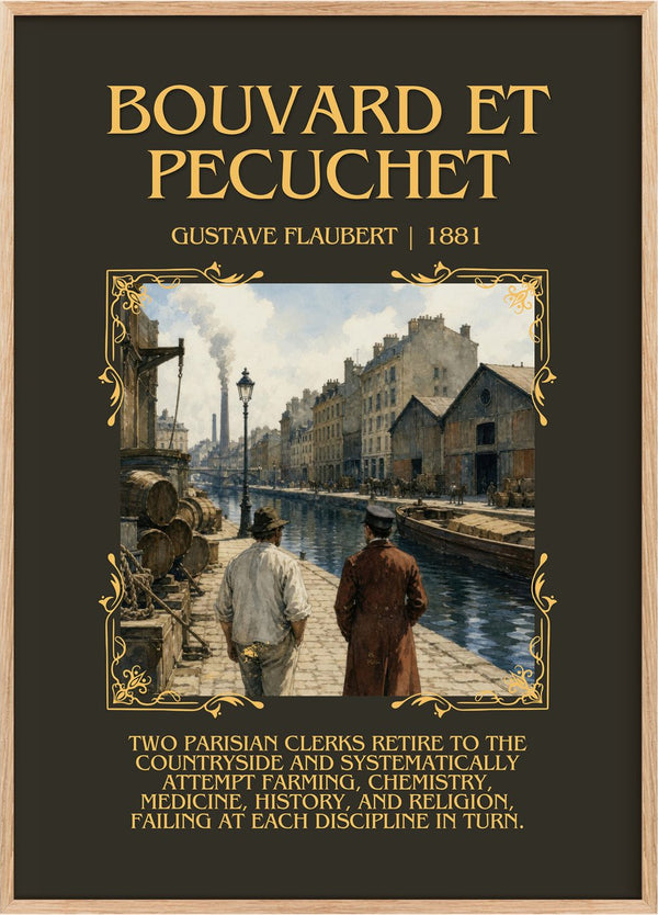 Bouvard Et Pécuchet Minimalist Book Poster by Gustave Flaubert