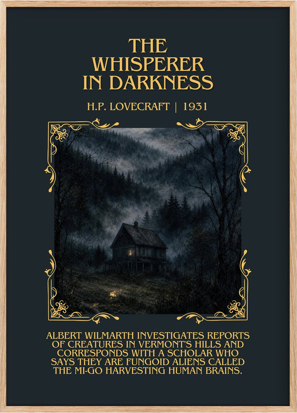 The Whisperer In Darkness Minimalist Book Poster by H.P. Lovecraft