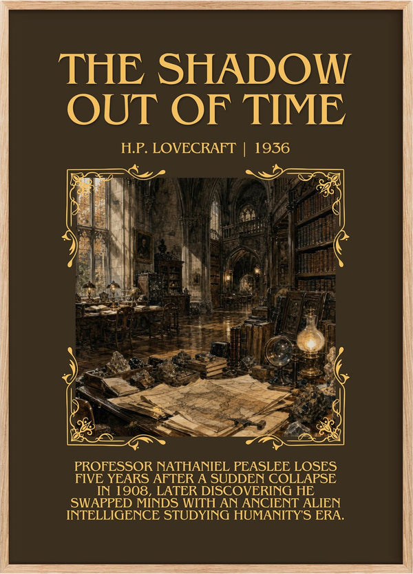 The Shadow Out Of Time Minimalist Book Poster by H.P. Lovecraft
