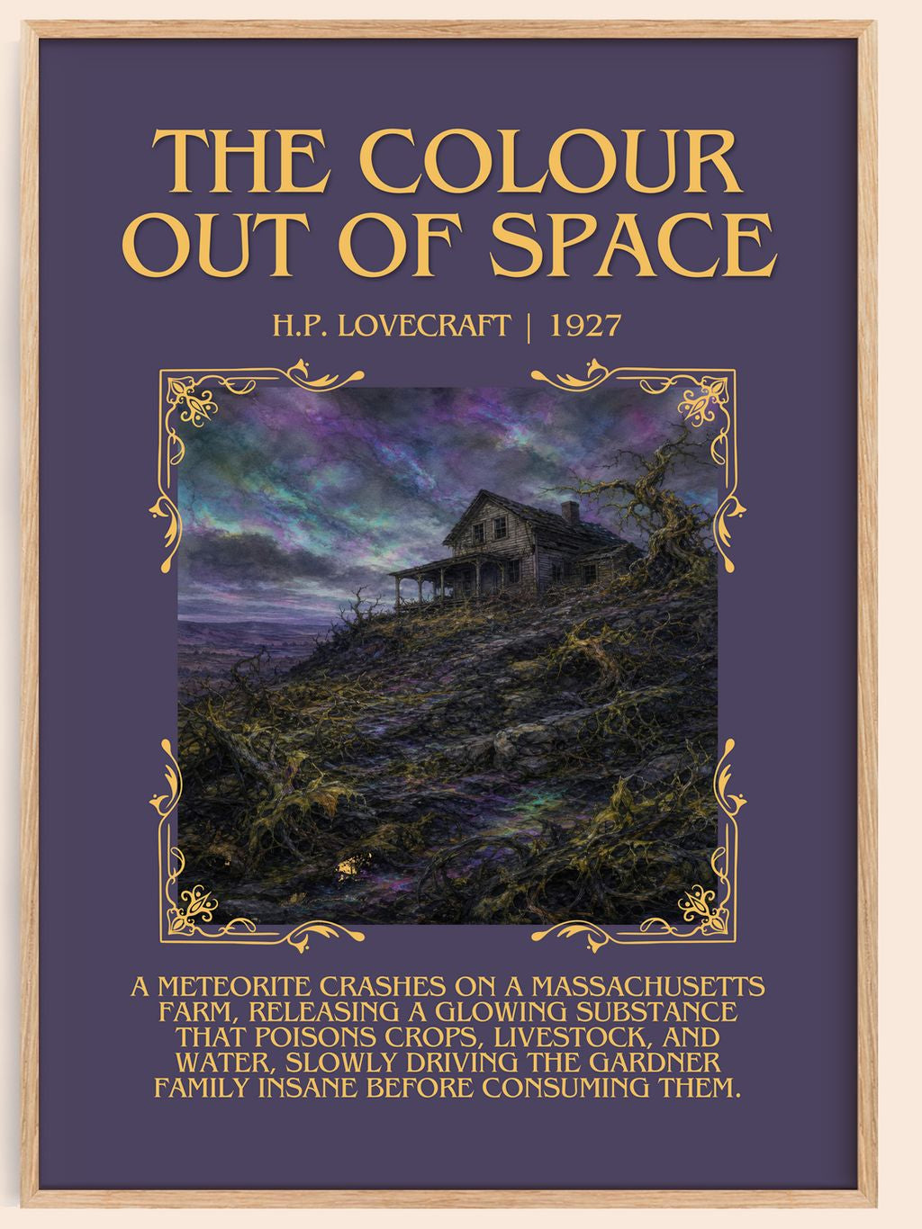 The Colour Out Of Space Minimalist Book Poster by H.P. Lovecraft – book poster