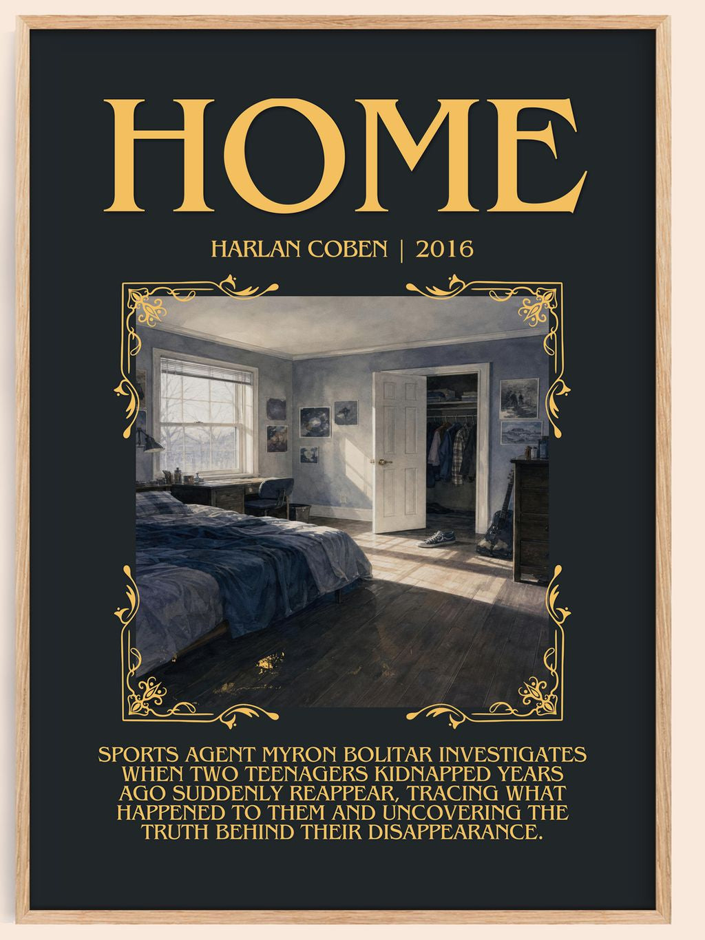 Home Minimalist Book Poster by Harlan Coben – book poster