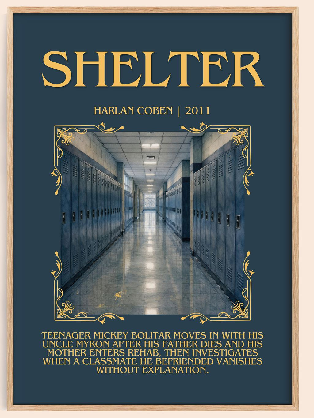 Shelter Minimalist Book Poster by Harlan Coben – book poster