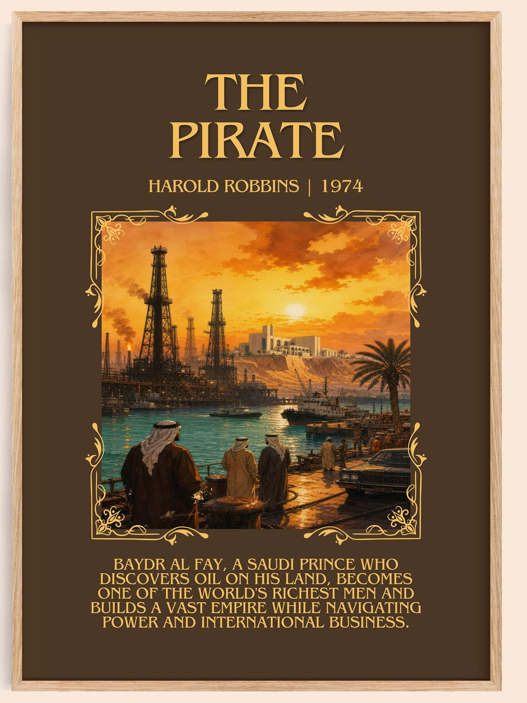 The Pirate Minimalist Book Poster by Harold Robbins – book poster