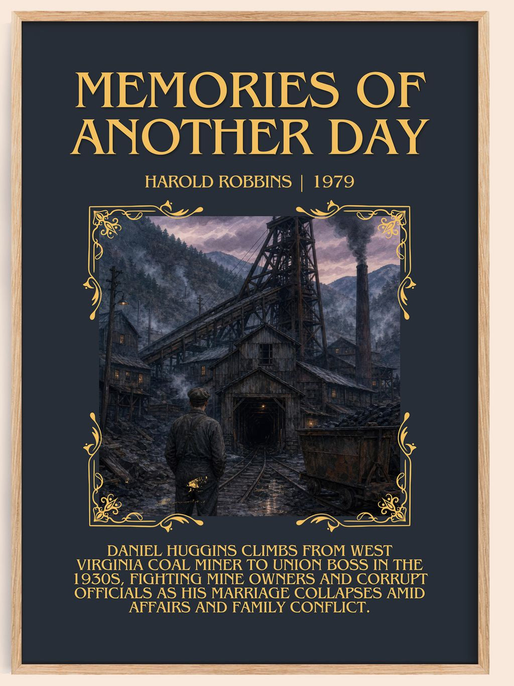 Memories Of Another Day Minimalist Book Poster by Harold Robbins – book poster