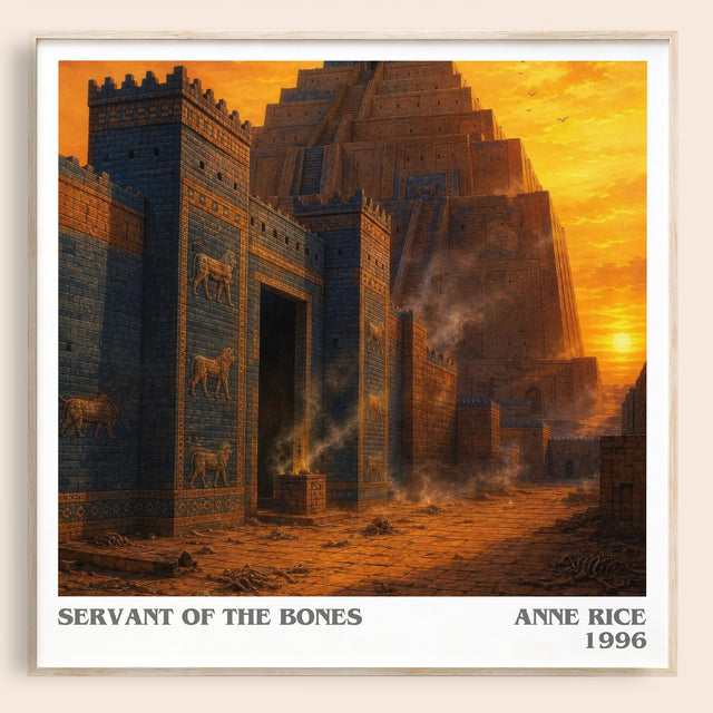 Servant Of The Bones Literary Art Print by Anne Rice