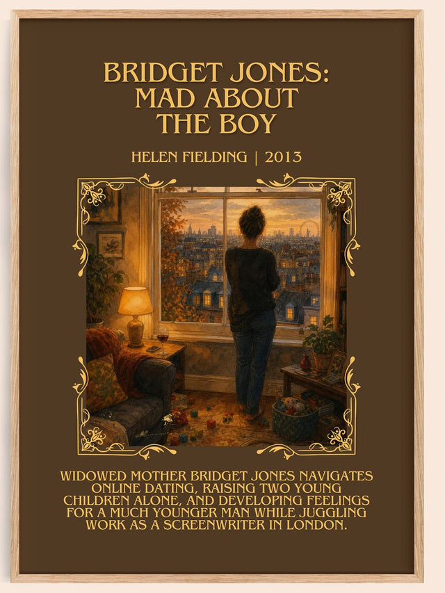 Bridget Jones: Mad About The Boy Minimalist Book Poster by H. Fielding