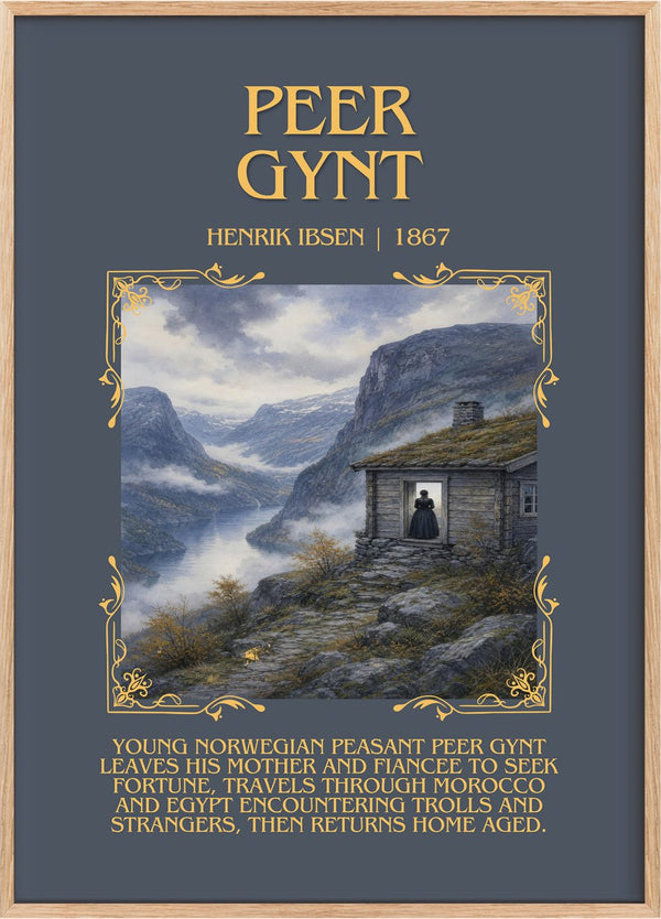 Peer Gynt Minimalist Book Poster by Henrik Ibsen