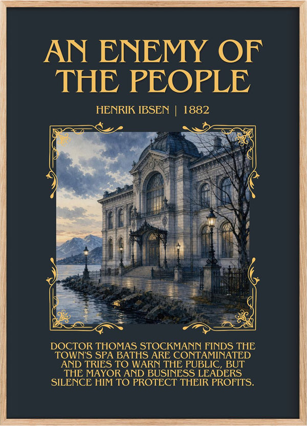 An Enemy Of The People Minimalist Book Poster by Henrik Ibsen