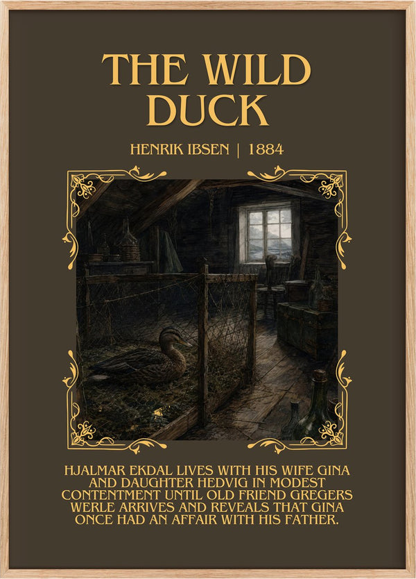 The Wild Duck Minimalist Book Poster by Henrik Ibsen