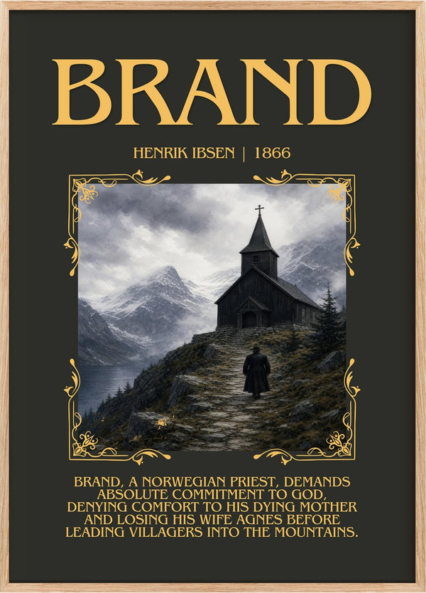 Brand Minimalist Book Poster by Henrik Ibsen