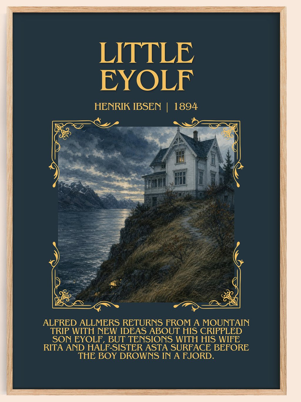 Little Eyolf Minimalist Book Poster by Henrik Ibsen – book poster