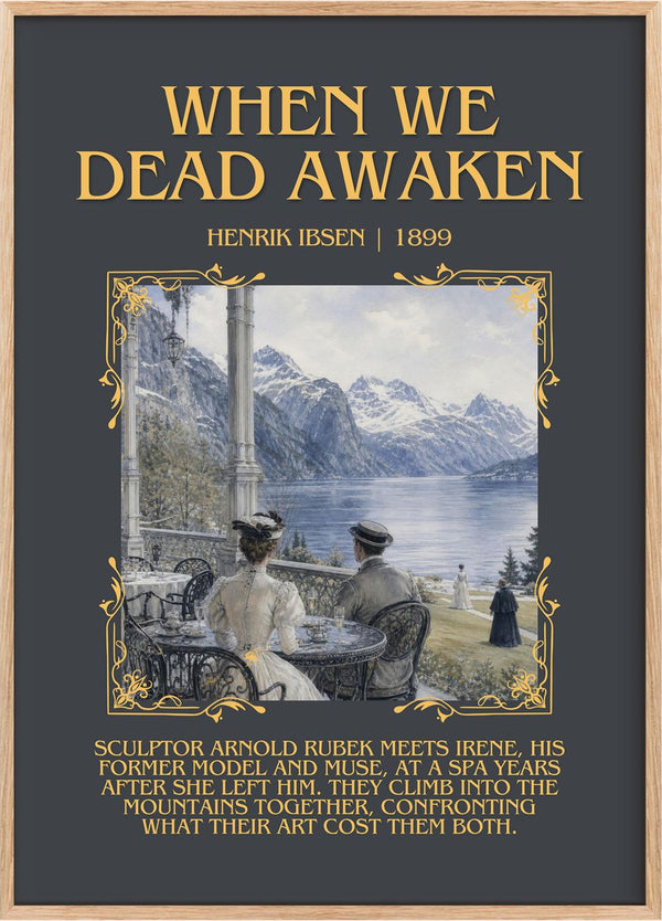 When We Dead Awaken Minimalist Book Poster by Henrik Ibsen