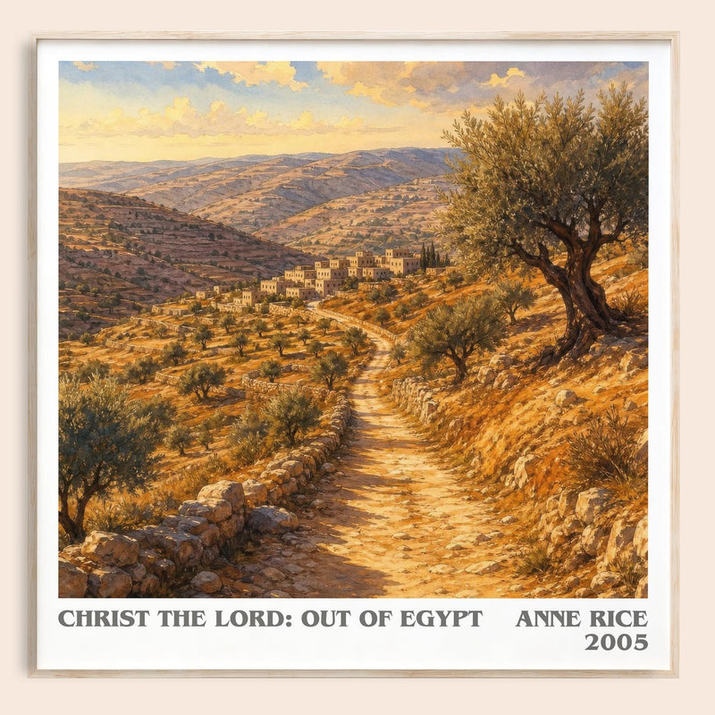 Christ The Lord: Out Of Egypt literary book poster by Anne Rice – framed literary art print