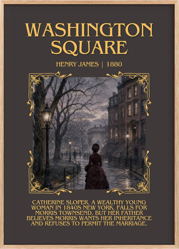 Washington Square Minimalist Book Poster by Henry James