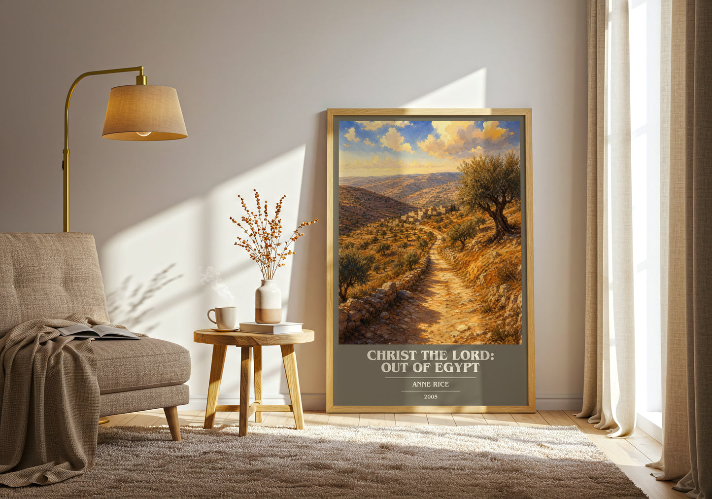 Christ The Lord: Out Of Egypt book cover print on bookshelf – Anne Rice fan gift