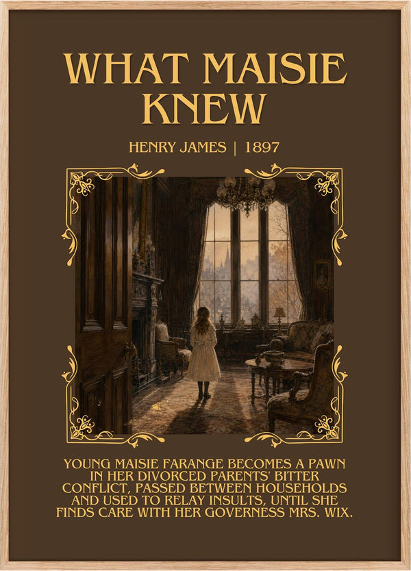 What Maisie Knew Minimalist Book Poster by Henry James
