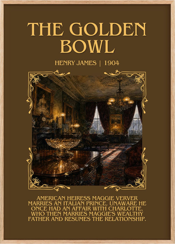 The Golden Bowl Minimalist Book Poster by Henry James