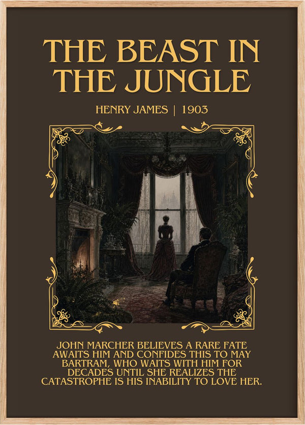 The Beast In The Jungle Minimalist Book Poster by Henry James