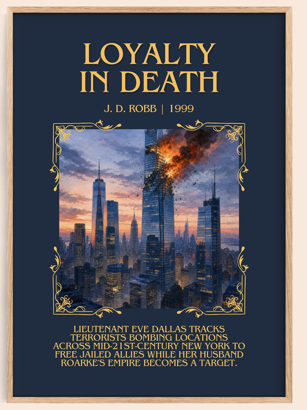 Loyalty In Death Minimalist Book Poster by J. D. Robb – book poster