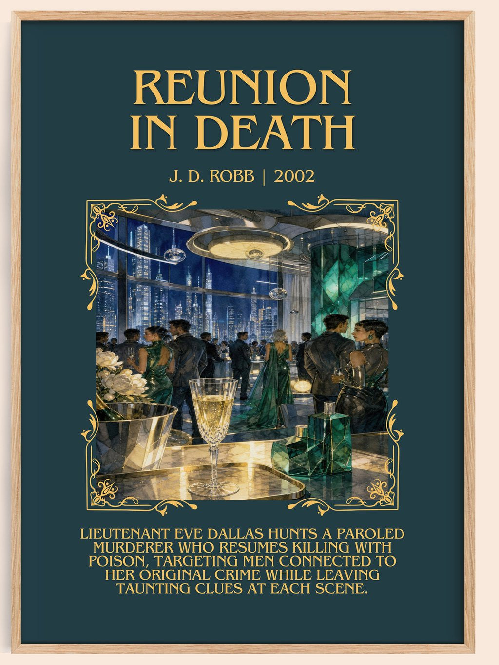 Reunion In Death Minimalist Book Poster by J. D. Robb – book poster