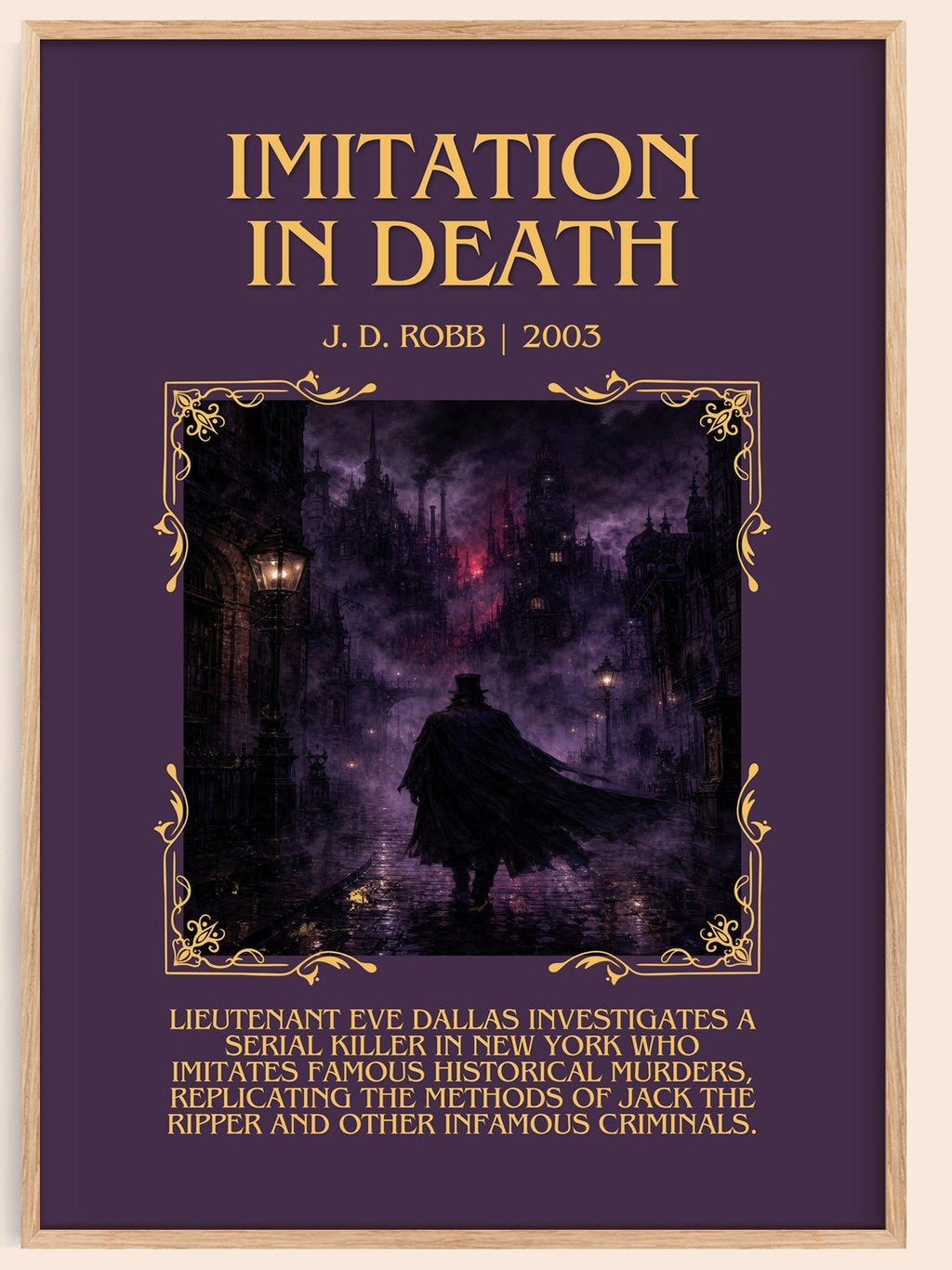 Imitation In Death Minimalist Book Poster by J. D. Robb – book poster
