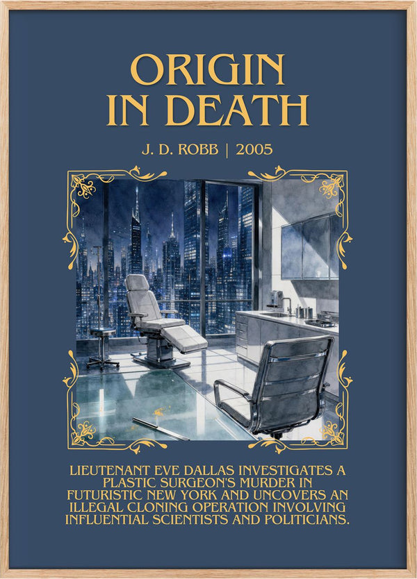 Origin In Death Minimalist Book Poster by J. D. Robb