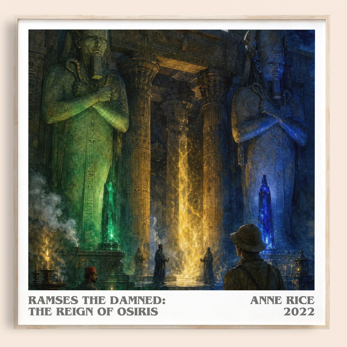 Ramses The Damned: The Reign Of Osiris literary book poster by Anne Rice – framed literary art print