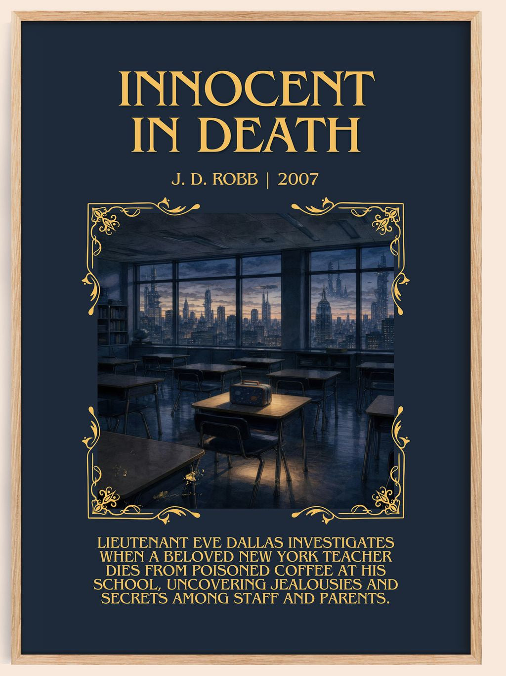 Innocent In Death Minimalist Book Poster by J. D. Robb – book poster