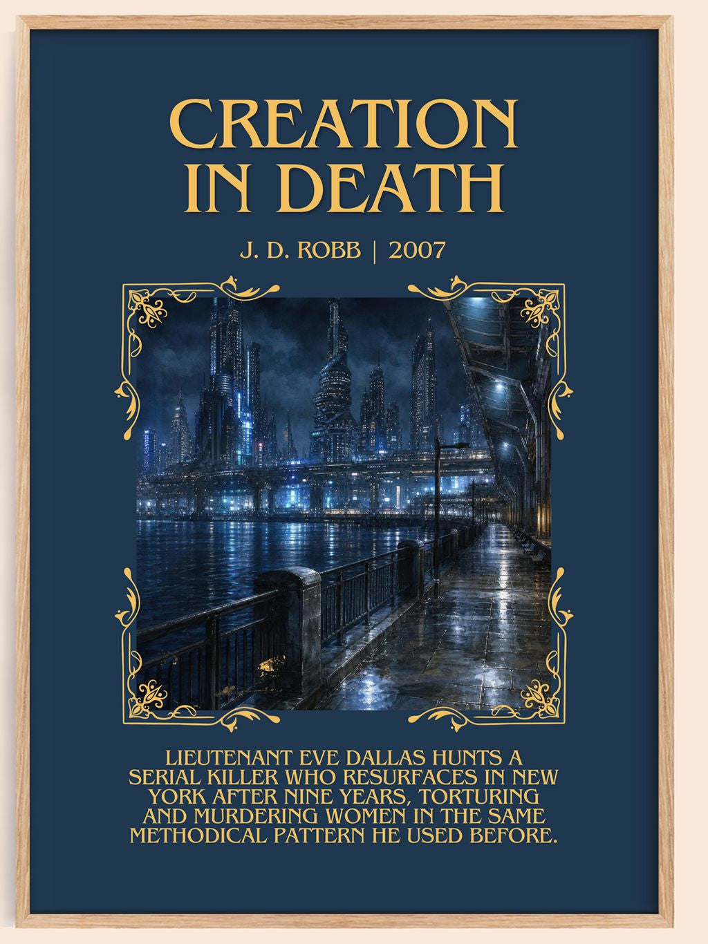 Creation In Death Minimalist Book Poster by J. D. Robb – book poster