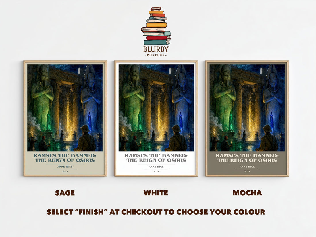 Ramses The Damned: The Reign Of Osiris book cover print framed by window – literary home decor