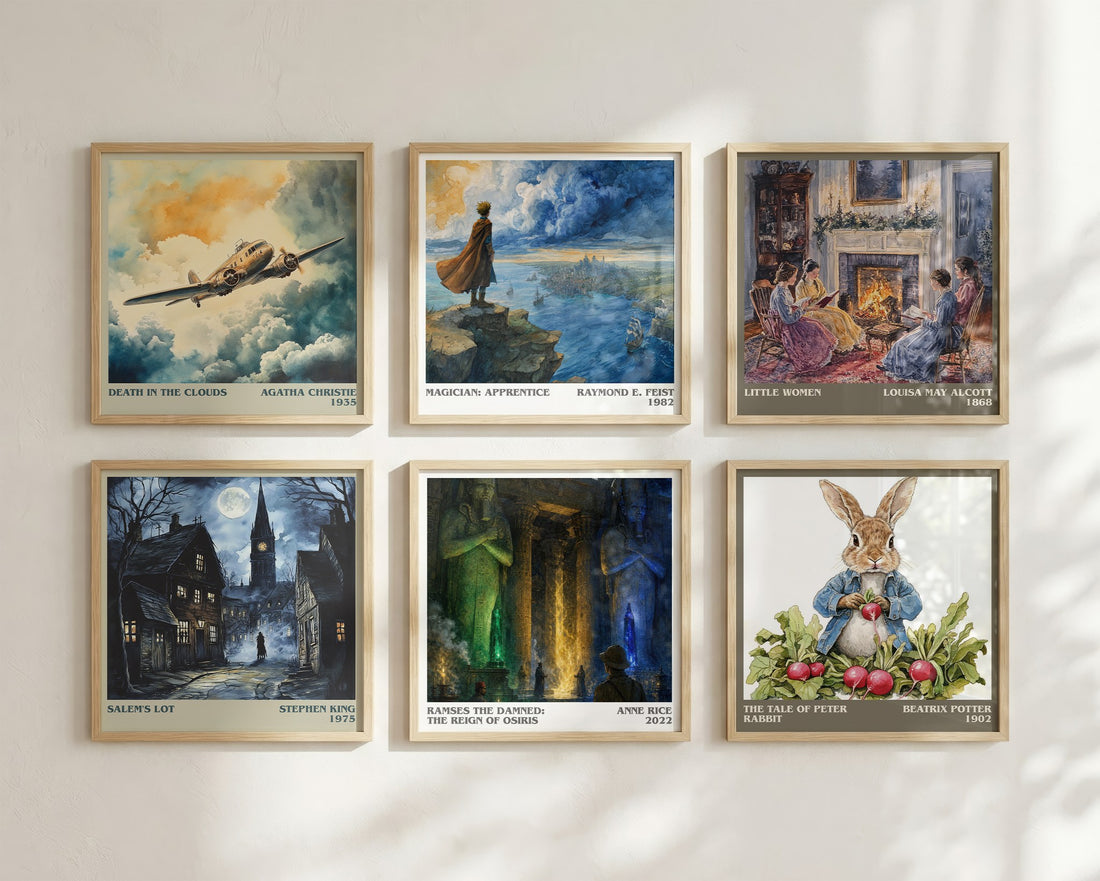 Ramses The Damned: The Reign Of Osiris literary print in frame leaning in hallway – fantasy wall art