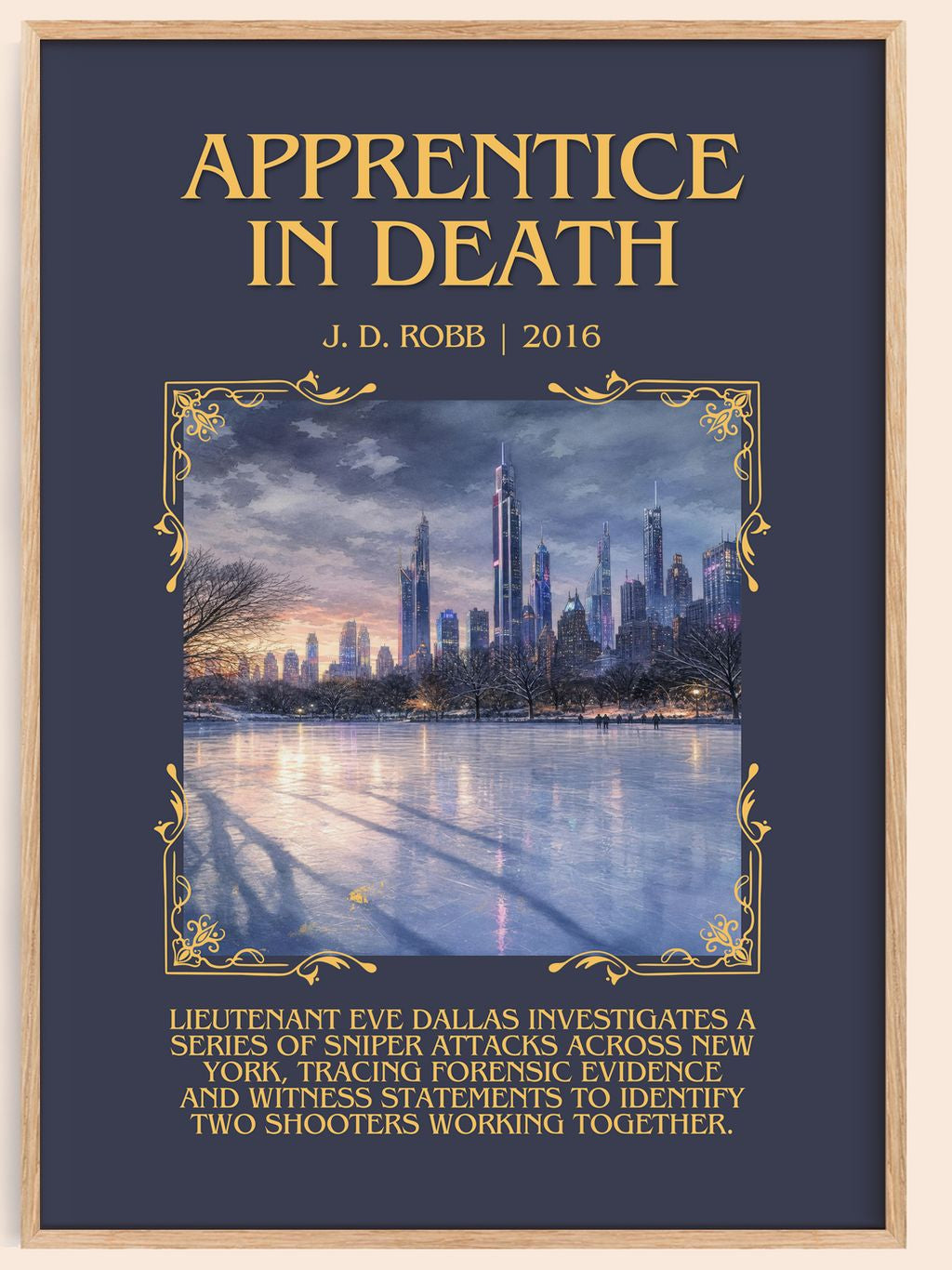 Apprentice In Death Minimalist Book Poster by J. D. Robb – book poster