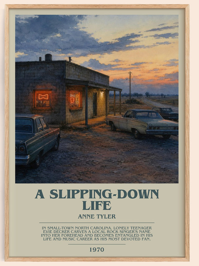 A Slipping-Down Life Bookish Wall Art by Anne Tyler