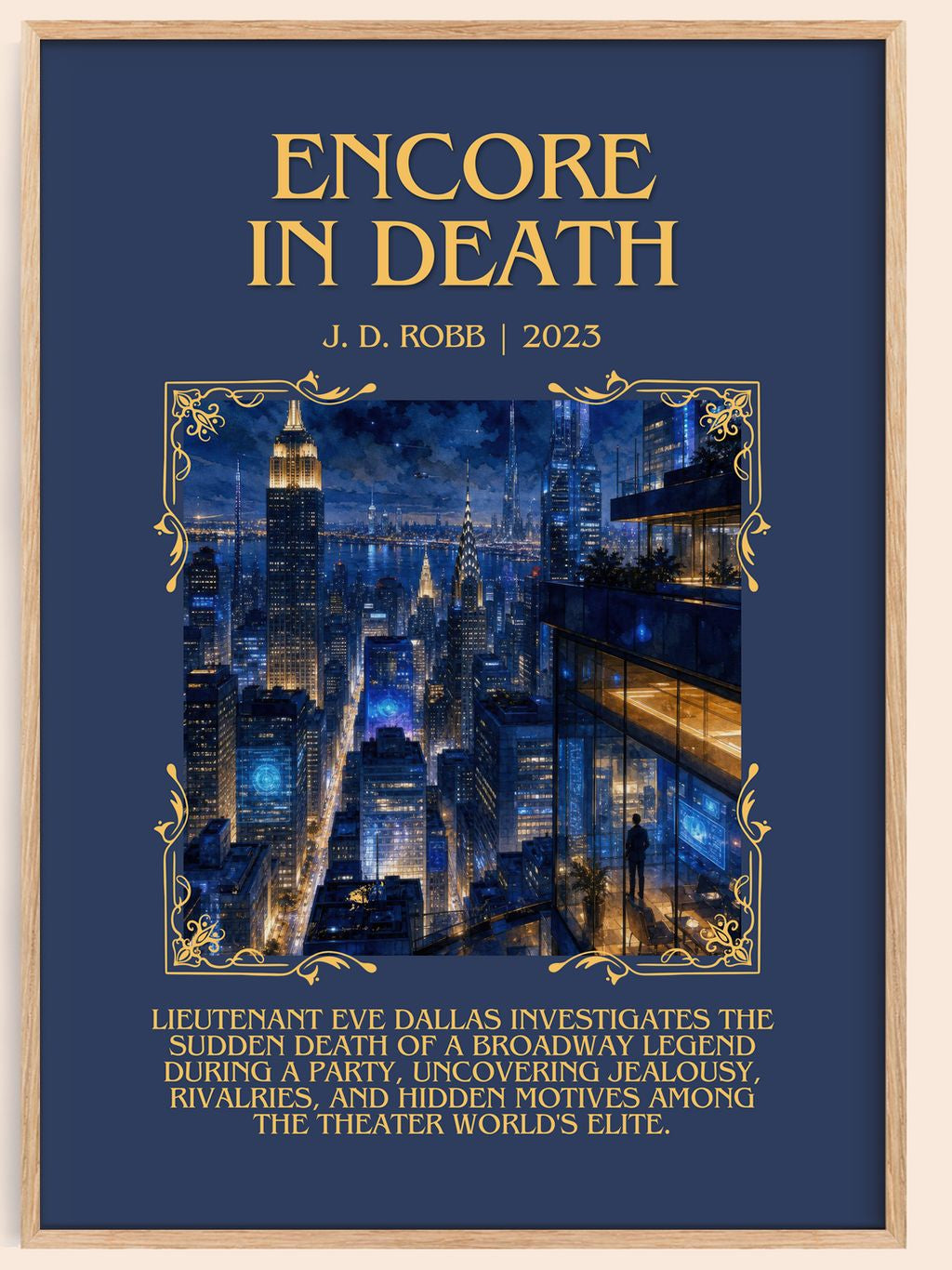 Encore In Death Minimalist Book Poster by J. D. Robb – book poster