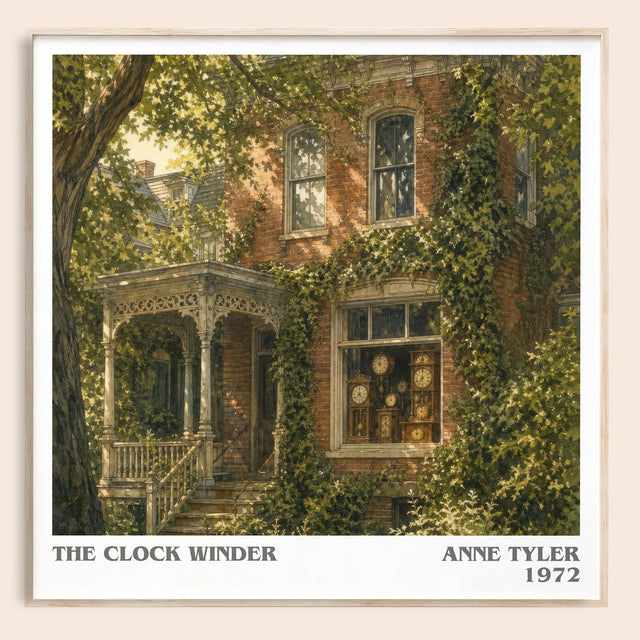 The Clock Winder Literary Art Print by Anne Tyler
