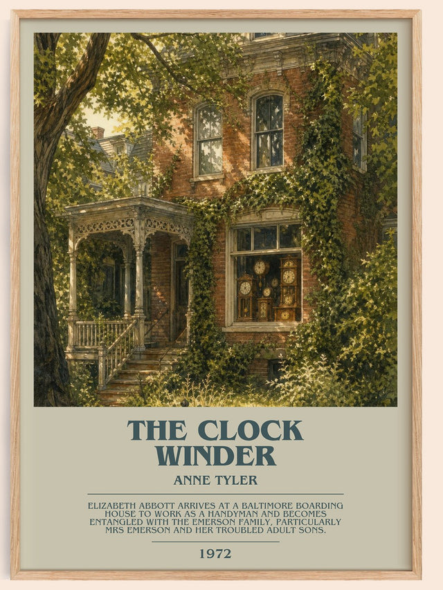 The Clock Winder Bookish Wall Art by Anne Tyler