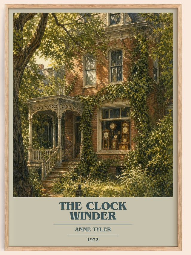 The Clock Winder Book Cover Poster by Anne Tyler