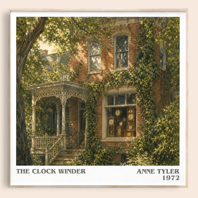 The Clock Winder Literary Art Print by Anne Tyler