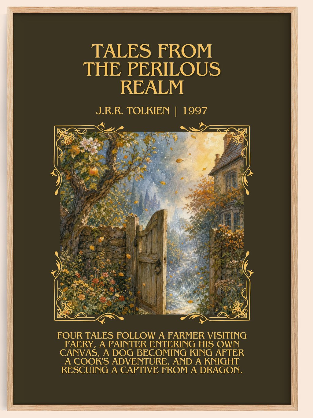 Tales From The Perilous Realm Minimalist Book Poster by J.R.R. Tolkien – book poster