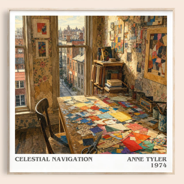 Celestial Navigation Literary Art Print by Anne Tyler