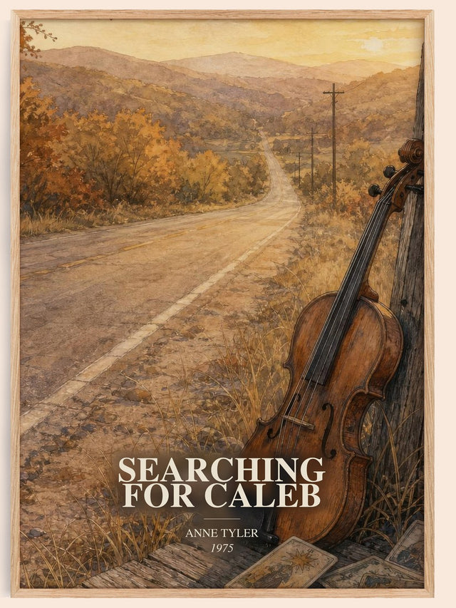 Searching For Caleb Book Watercolour Illustration by Anne Tyler