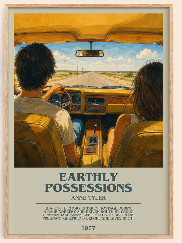 Earthly Possessions Bookish Wall Art by Anne Tyler