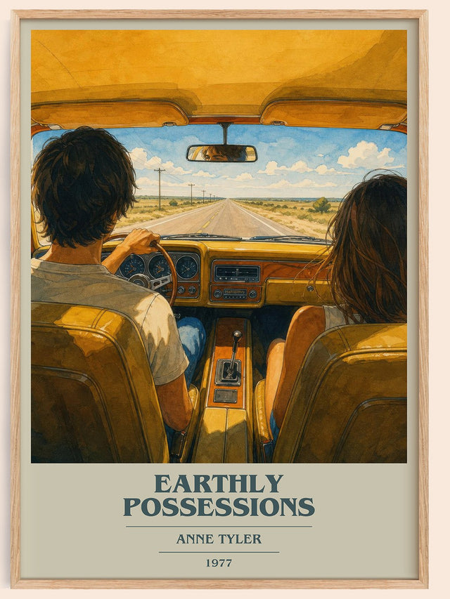 Earthly Possessions Book Cover Poster by Anne Tyler