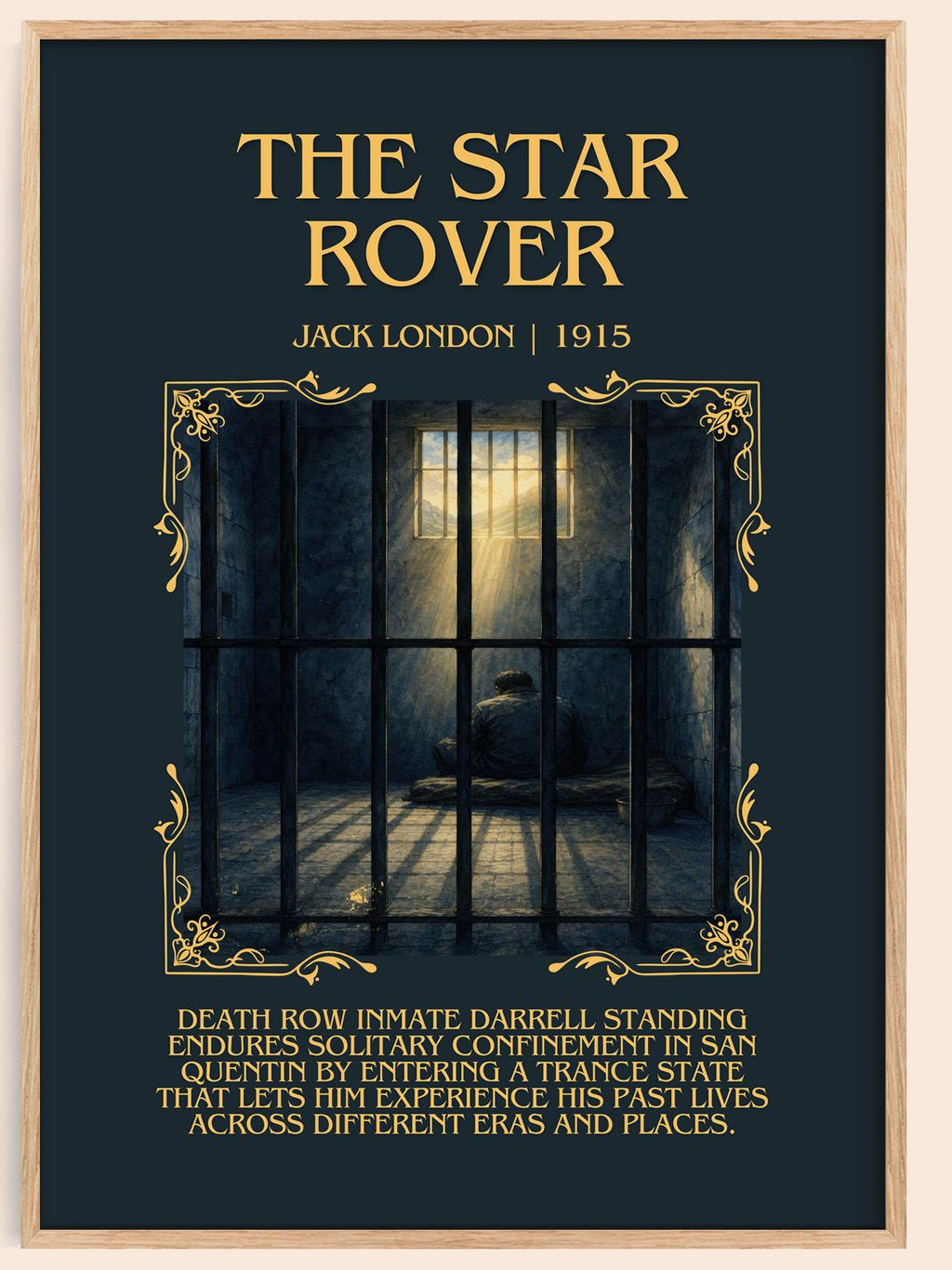 The Star Rover Minimalist Book Poster by Jack London – book poster