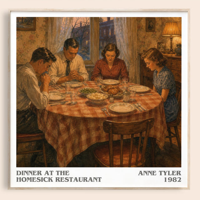Dinner At The Homesick Restaurant Literary Art Print by Anne Tyler