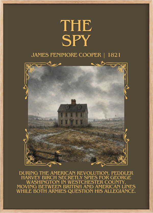 The Spy Minimalist Book Poster by James Fenimore Cooper