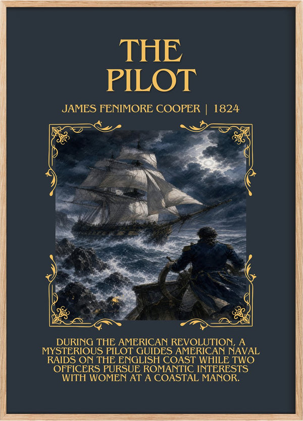 The Pilot Minimalist Book Poster by James Fenimore Cooper