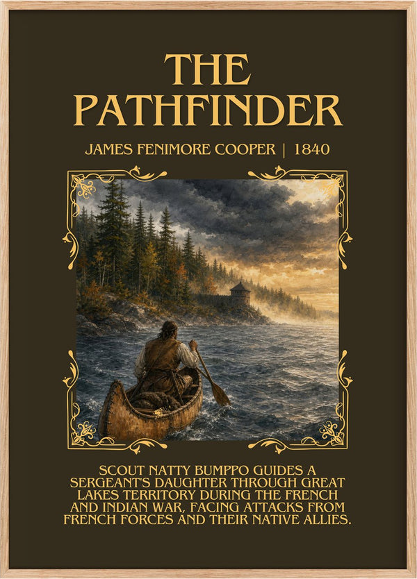 The Pathfinder Minimalist Book Poster by James Fenimore Cooper