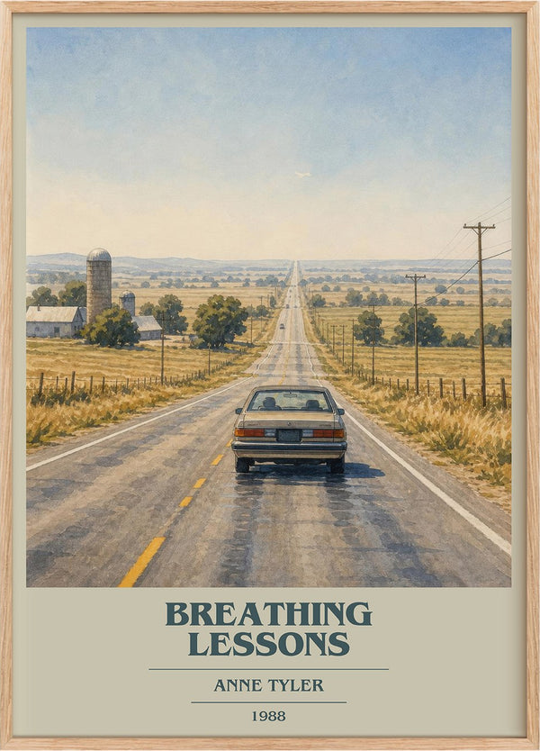 Breathing Lessons Book Cover Poster by Anne Tyler
