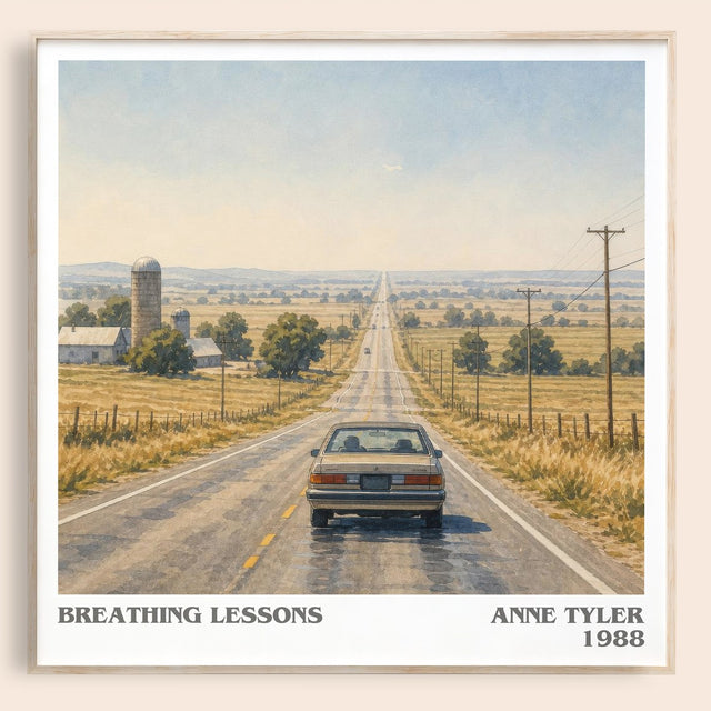 Breathing Lessons Literary Art Print by Anne Tyler